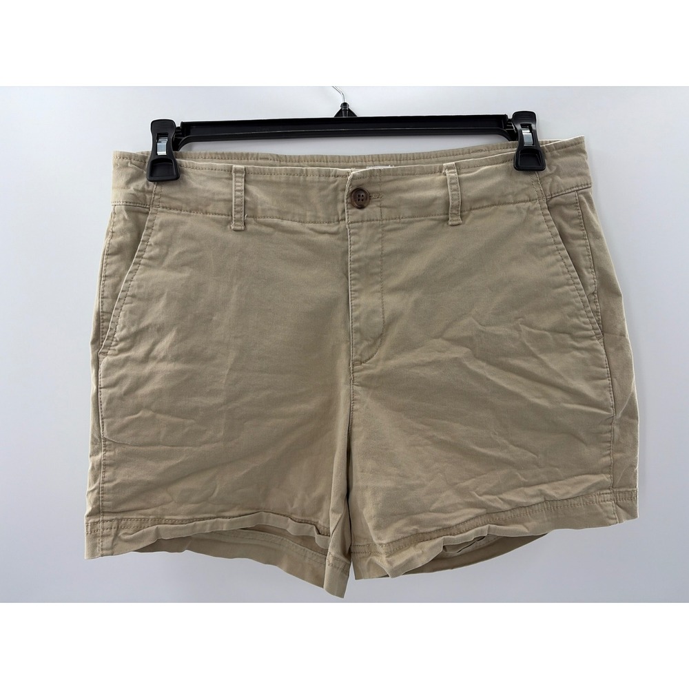 Gap For Good Womens Khaki Chino Shorts Tan‎ Size 10 5 Inch Inseam Casual Twill